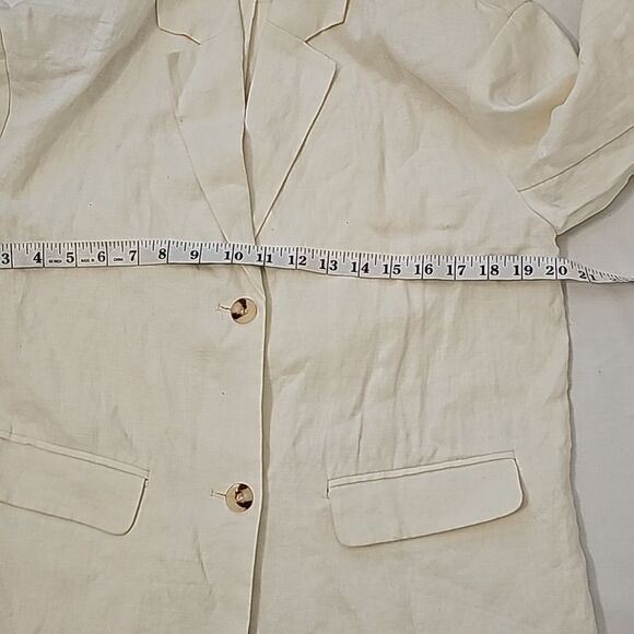 OAK & FORT Linen Blazer oversized xs - Picture 7 of 11
